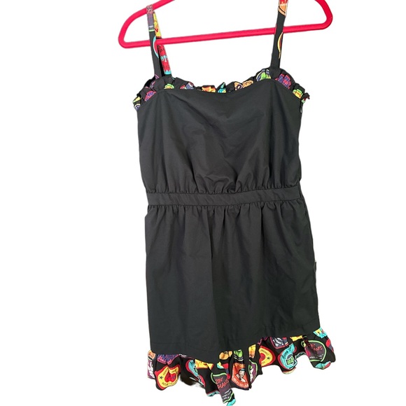 Moschino black mini dress with pockets and side zipper. Size 40 is(6-8)NWT $395 - Picture 10 of 15